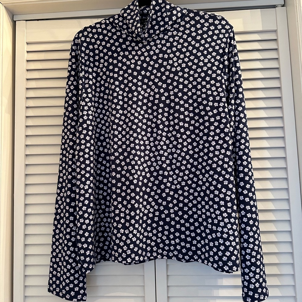 Floral Graphic J. Crew Women's Turtleneck